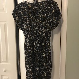 Mossimo knee length, lattice collared dress